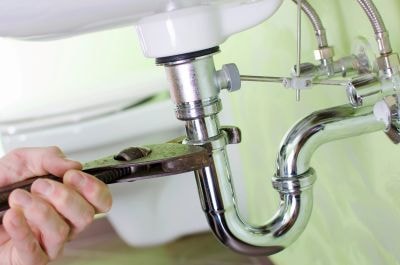 DJ's Plumbing technician on the job